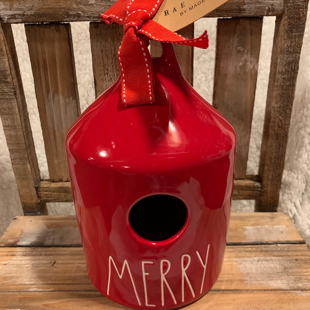 Rae Dunn MERRY Birdhouse